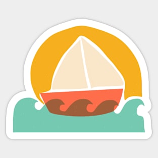 My little Sailboat Sticker